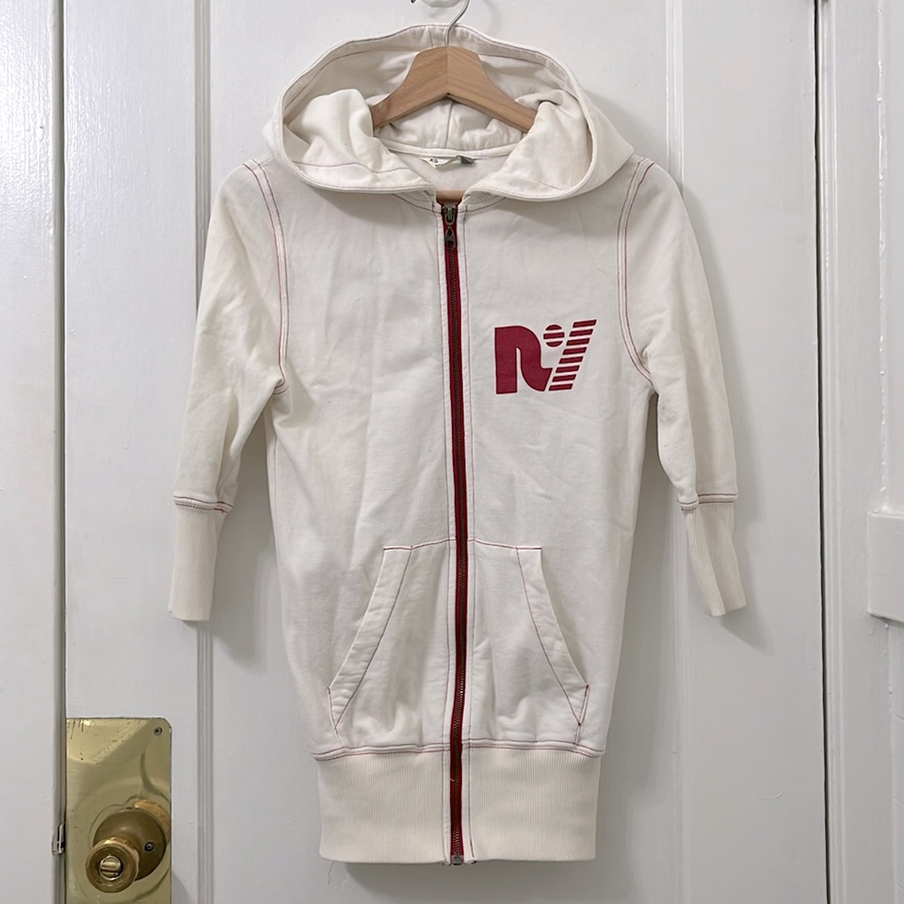 Rebel Yell White&Red Hoodie/ Size:XS